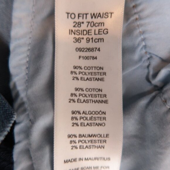 ASOS Women's Stretch Skinny Jeans Blue Denim High Rise 28/36 Actual US 26x32 - Picture 11 of 12